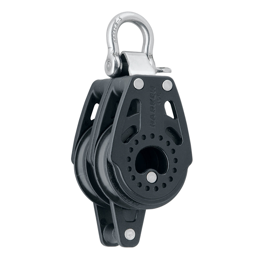 Bloque fijo doble Harken Carbo Air de 40 mm con arraigo [2643]