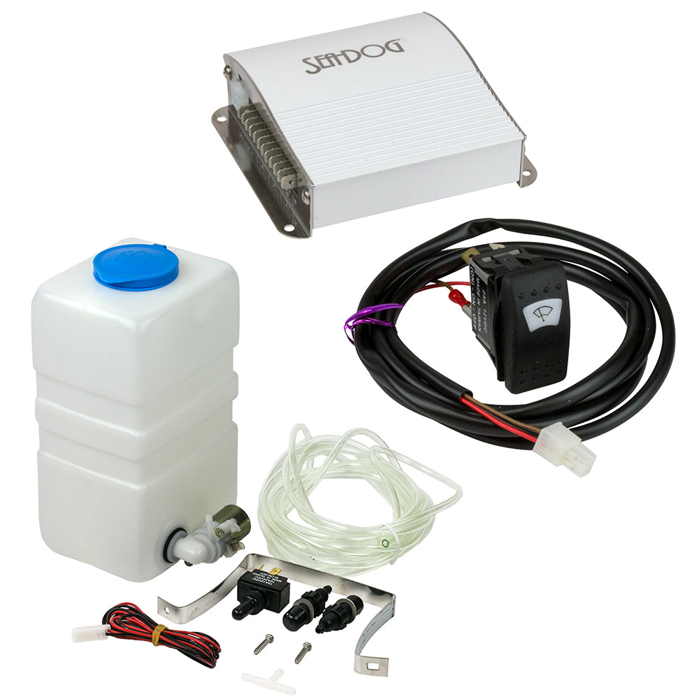 Kit de lavador de parabrisas con control de limpiaparabrisas sincronizado Sea-Dog [414800-3-414900-3]