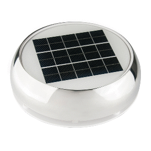 Marinco 4" Day/Night Solar Vent - Stainless Steel - N20804S