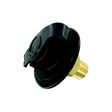Valterra Flush Mount MPT Plastic Flange Brass Check Valve RV Water Inlet | Includes Screws, Putty Tape & Teflon Tape - A01-0169LFVP - image 1