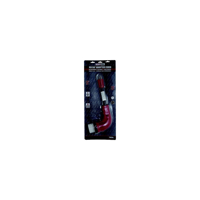 Valterra Mighty Cord 90° Adapter Cord, 15AM-50AF, Carded - A10-1550D90VP - image 1
