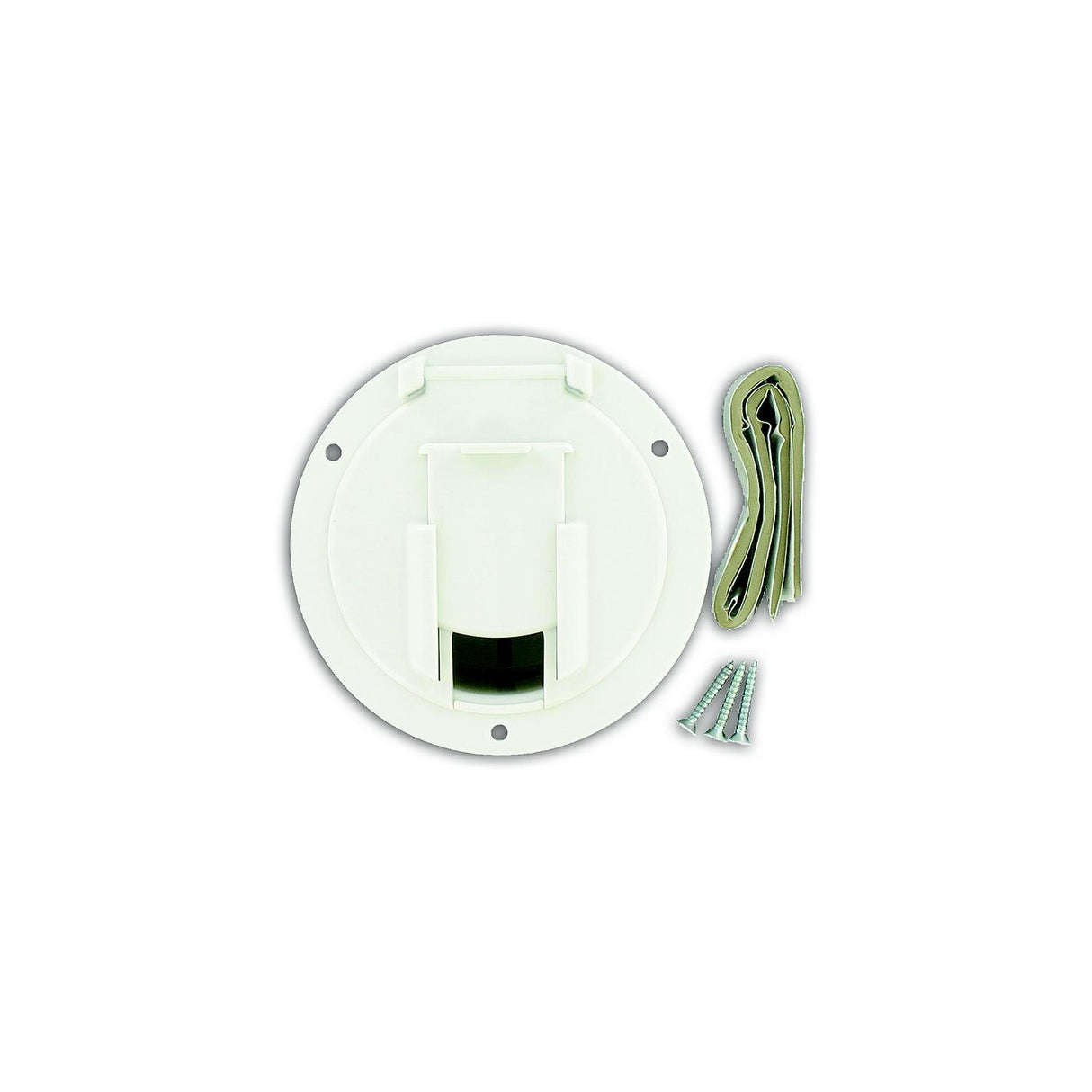 Valterra Cable Hatch, Medium Round, White - A10-2137VP - image 1
