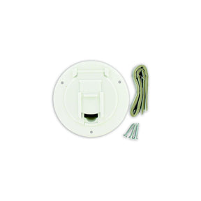 Valterra Cable Hatch, Small Round, White - A10-2140VP - image 1
