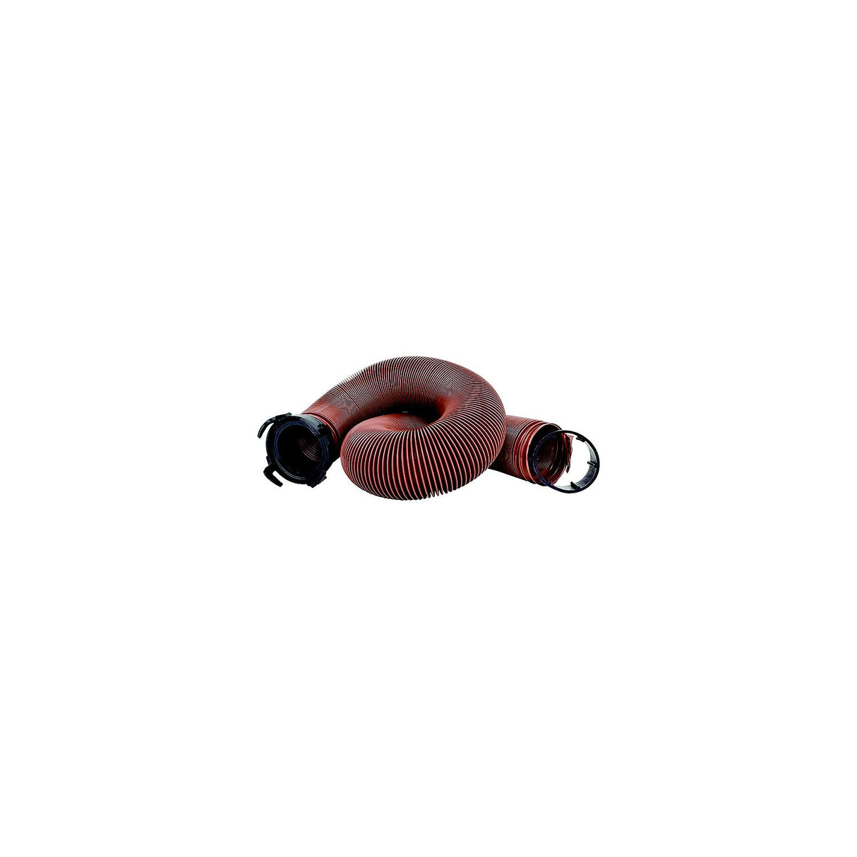 Valterra D04-0086 Bronze 10' E-Z Flush Heavy Duty RV Drain Hose & 3" Straight Hose Adapter - image 1