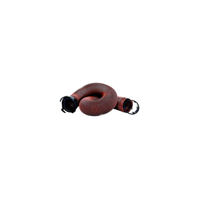 Valterra D04-0086 Bronze 10' E-Z Flush Heavy Duty RV Drain Hose & 3" Straight Hose Adapter - image 1