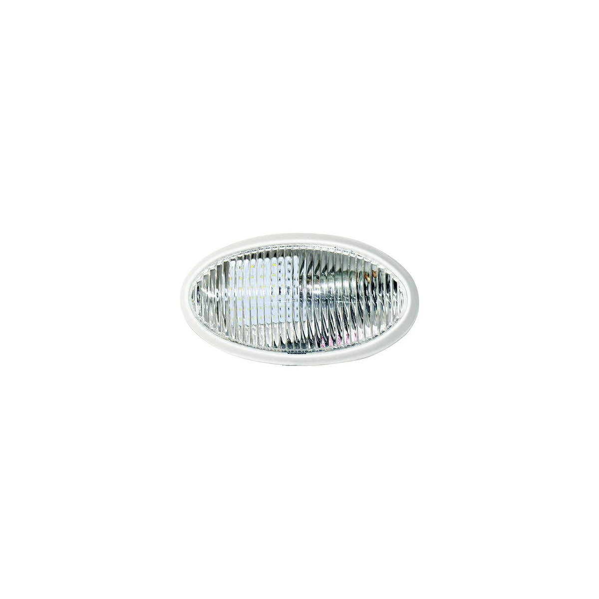 Valterra DG71258VP Oval Porch Light w/o Switch, White w/Clear Lens - image 1