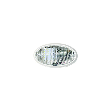 Valterra DG71258VP Oval Porch Light w/o Switch, White w/Clear Lens - image 1