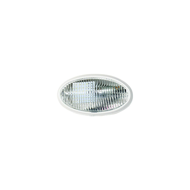 Valterra DG71258VP Oval Porch Light w/o Switch, White w/Clear Lens - image 1