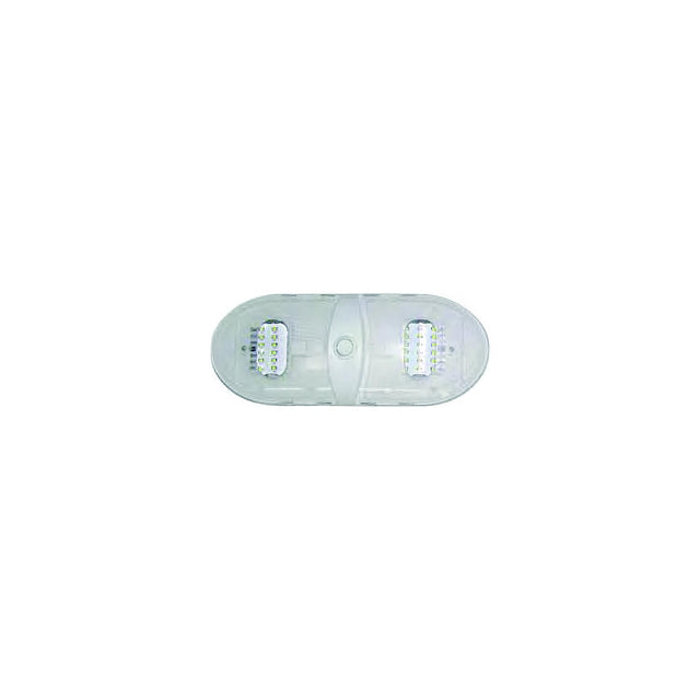 Valterra DG65430VP Slim Line Double LED Dome Light w/3-Way Switch, 12V - image 1