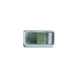 Valterra DG71254VP Incandescent Surface Mount Porchlight w/o Switch, Rectangular, White w/Clear Lens - image 1