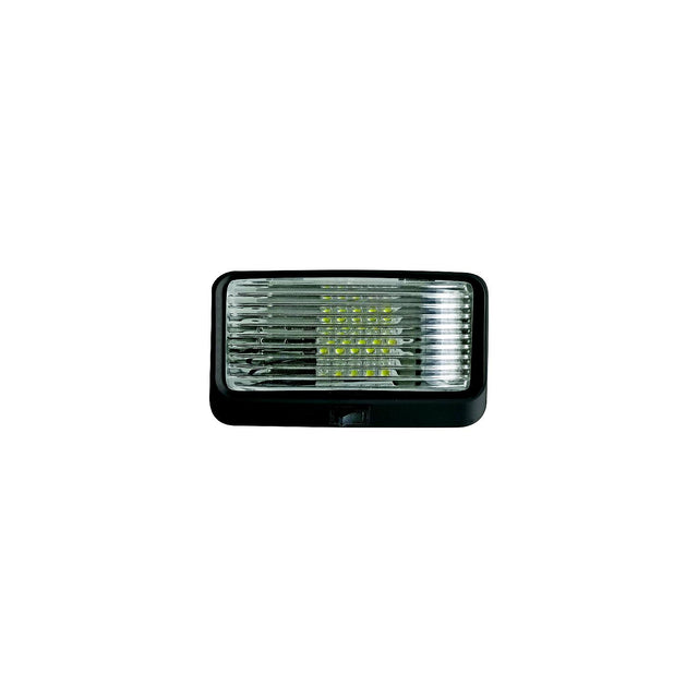 Valterra DG71255VP Incandescent Surface Mount Porchlight w/Switch, Rectangular, Black w/Clear Lens - image 1