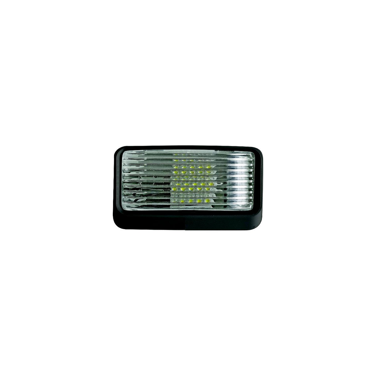 Valterra DG71256VP Incandescent Surface Mount Porchlight w/o Switch, Rectangular, Black w/Clear Lens - image 1