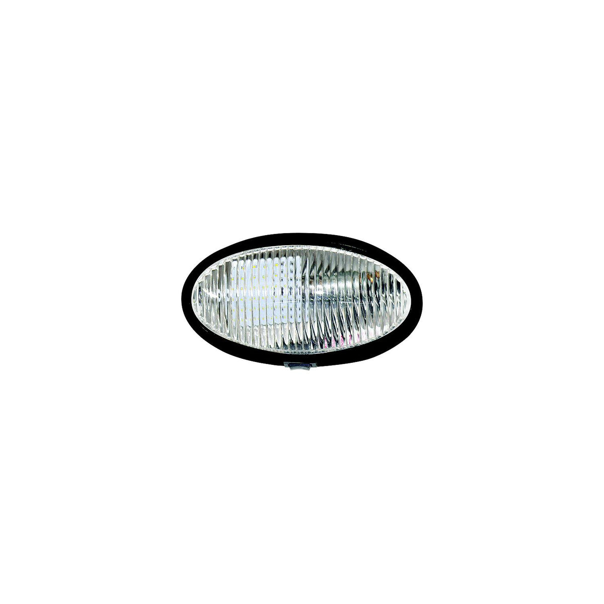 Valterra DG71259VP Oval Porch Light w/Switch, Black w/Clear Lens - image 1