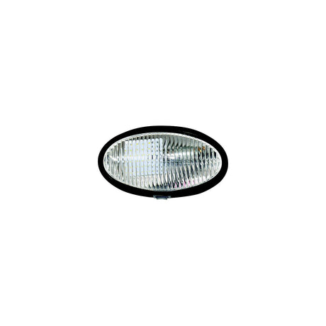 Valterra DG71259VP Oval Porch Light w/Switch, Black w/Clear Lens - image 1