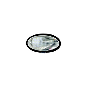 Valterra DG72408VP Oval LED Porch Light w/Switch, Black w/Clear Lens - image 1