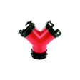 Valterra F02-2030 Red & Black 3" RV Rotating WYE Outlet Hose Joiner - image 1