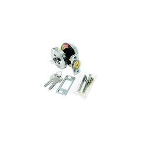 Valterra L32CS3008 Stainless Steel 3 Way Universal Single Cylinder RV Lock Unlock Deadbolt - image 1