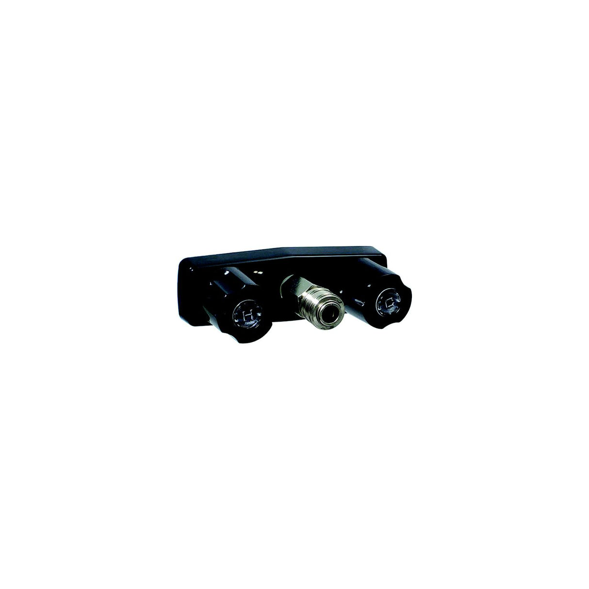 Valterra Phoenix PF213792 Black Finish Two Handle RV Shower Faucet w/Quick Connect Fitting - image 1