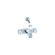 Valterra Phoenix PF214348 2-Handle RV Tub & Shower Diverter Faucet with Clear Acrylic Knobs & Shower Head Kit, Chrome - image 1