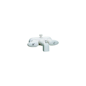 Valterra PF223261 Catalina Two Handle RV Tub Diverter Faucet, White w/White Handles - image 1