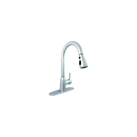 Valterra PF231366 8" Premium Power Boost Single Handle Pull Down Kitchen Faucet, Chrome - image 1