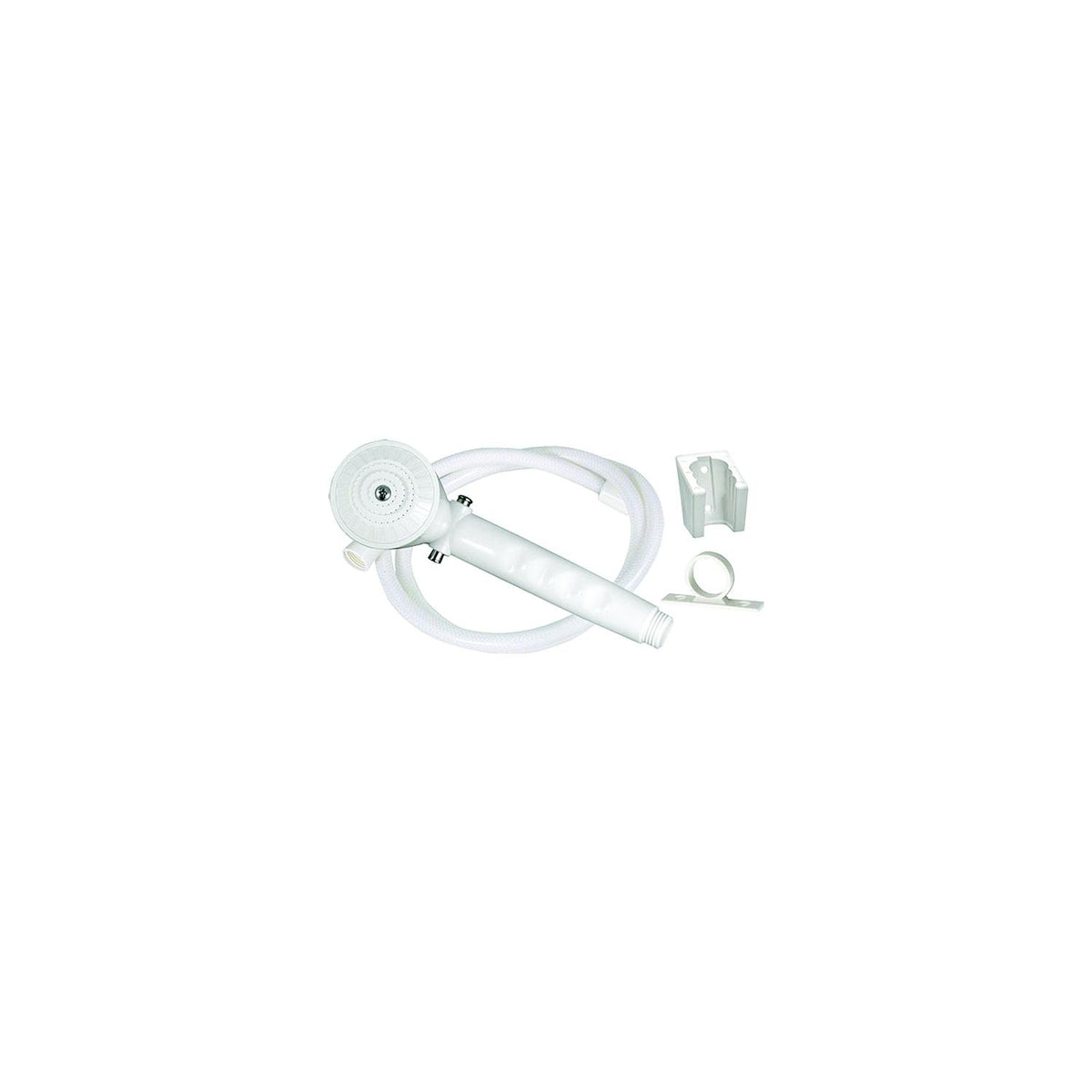 Valterra Phoenix PF276024 RV Outdoor 60" Vinyl Shower Hose & Kit, White - image 1