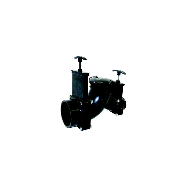 Valterra T80 RV Double Ell Rotating Valve with 3" Hub x 1 1/2" Hub x 3" Bay & Cap - image 1
