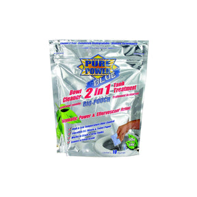 Valterra V23020 Pure Power® Blue Bio-Pouch 2-In-1 Bowl Cleaner & Tank Treatment, 12/pk - image 1