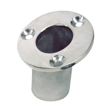 Sea-Dog Flush Mount Flagpole Socket - 25&deg; - 1-1/4" ID - 316 Stainless Steel - 491713-1