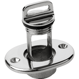 Sea-Dog Oblong Captive Garboard Drain &amp; Plug - 316 Stainless Steel - 520065-1