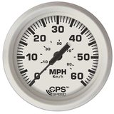 Faria Beede Instruments Faria Dress White 4" GPS Speedometer - 60 MPH - 33147