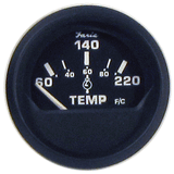 Faria Beede Instruments Faria Euro Black 2" Cylinder Head Temperature Gauge (60 to 220&deg; F) with Sender - 12819