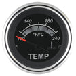 Sierra International Black Sterling Gauges - Water Temperature Gauge (100-240° F) - 67020P - image 1