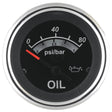 Sierra International Black Sterling Gauges - Oil Pressure Gauge (80 PSI) - 67022P - image 1