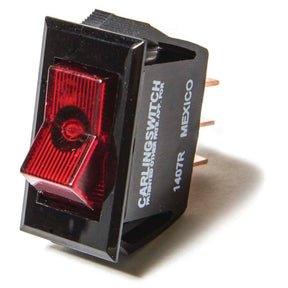 Sierra International Narrow Body Rocker Switch (On-Off, SPST, Illuminated “Red”) - RK21890 - image 1