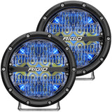 RIGID Industries 360-Series 6" LED todoterreno luz antiniebla con luz de fondo azul - carcasa negra [36202]
