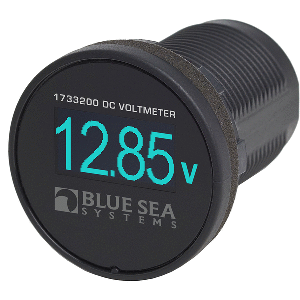 Blue Sea Systems Blue Sea 1733200 Mini OLED Voltmeter - Blue
