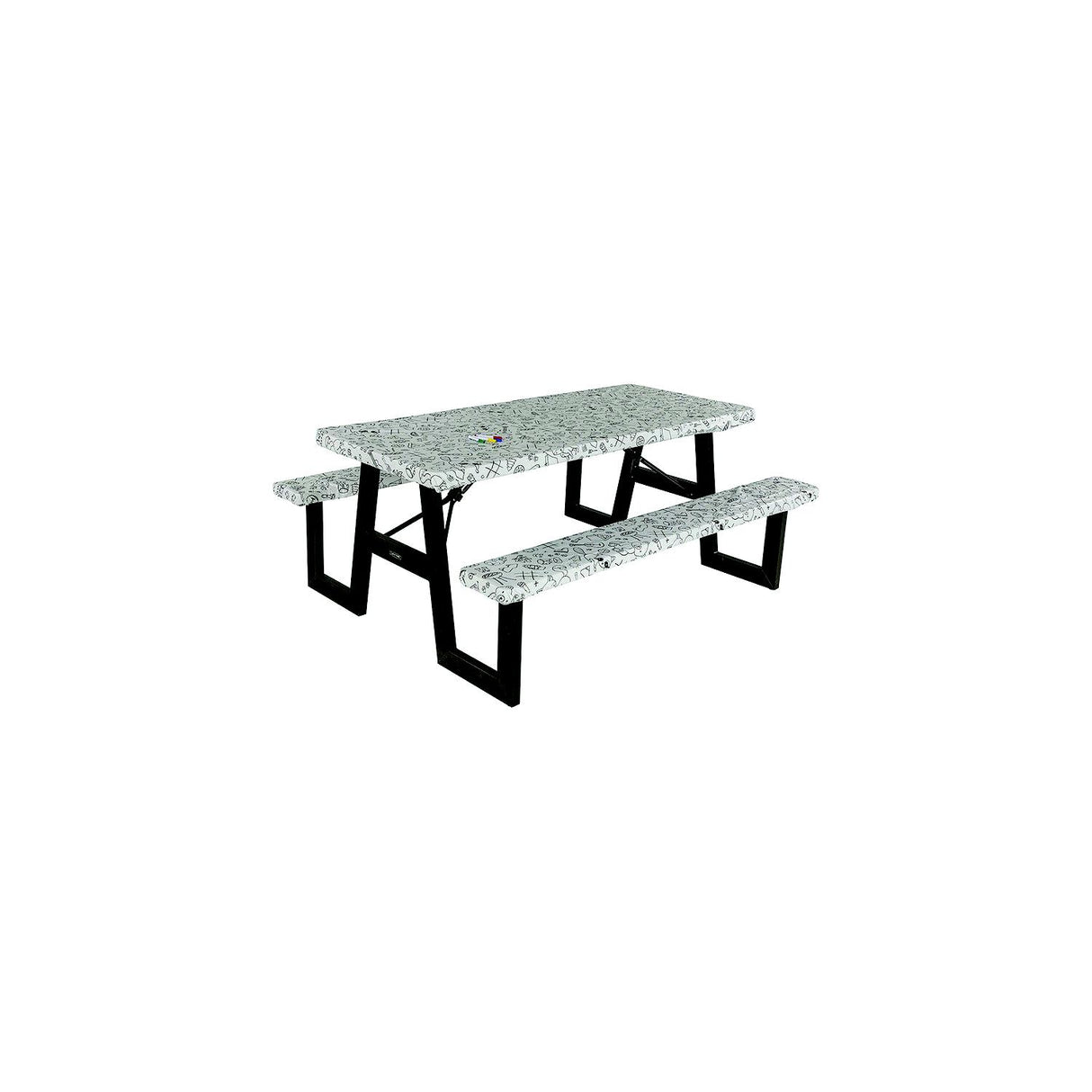 Lippert 2023051696 Vinyl Tablecloth with Bench Covers, Color Escape - 2023051696