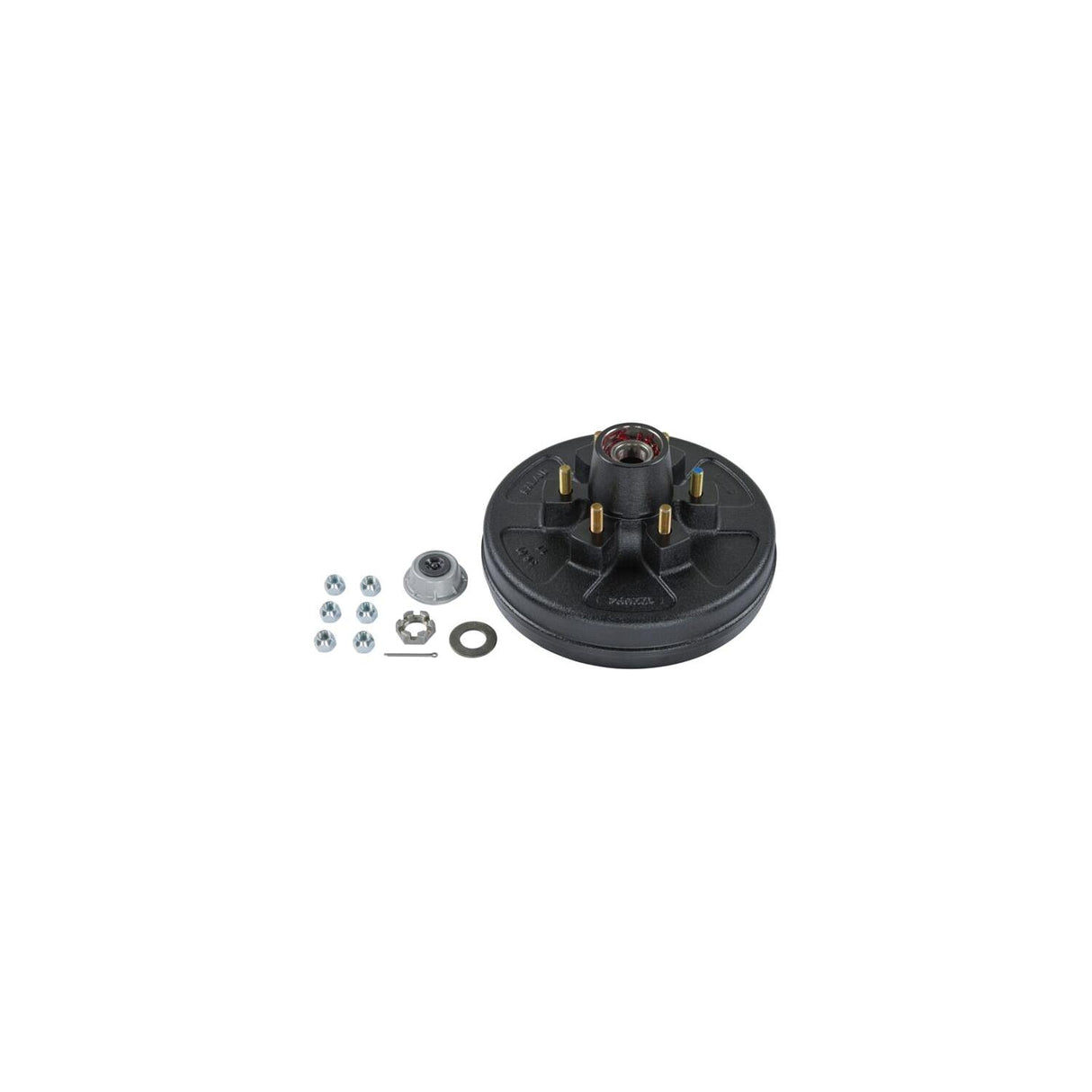 Lippert Components Lippert 2024013262 Brake Drum Hub Kit 12" with Installed Bearings - 6 on 5-1/2", 1/2" Studs, 6,000-lb. Axles #2024013262