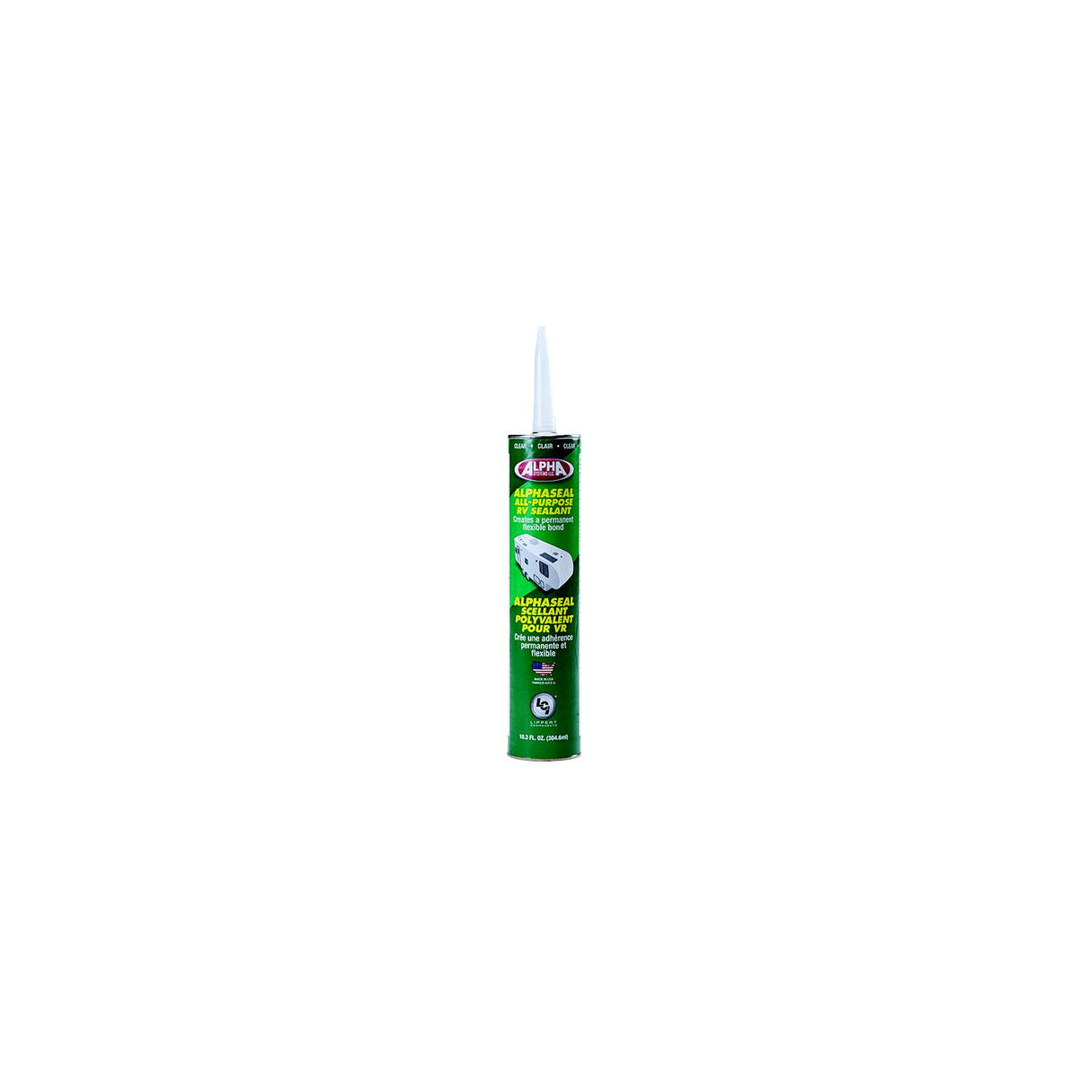 Lippert Alpha Systems 862224 Alphaseal All Purpose Rv Sealant, 10.3 oz tube, Clear - 862224