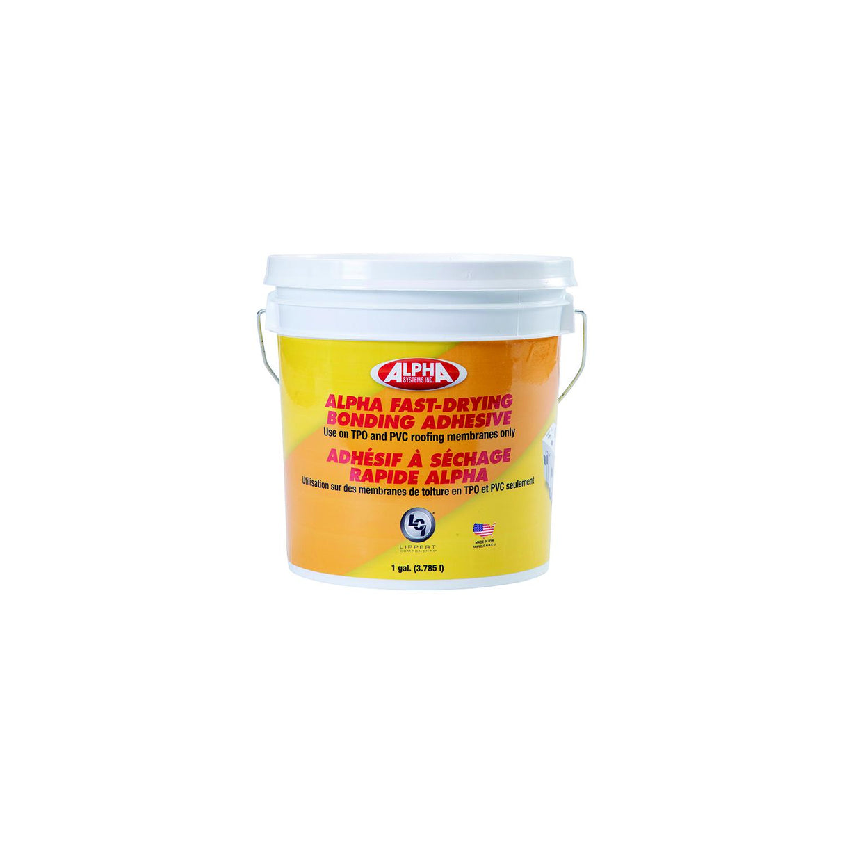 Lippert Alpha Systems 862400 Fast-Drying Water Based Bonding Adhesive, Gal., White - 862400