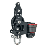 Harken 45mm Single Aluminum Element Fiddle Block w/Swivel, Becket &amp; 150 Cam Cleat - 6234