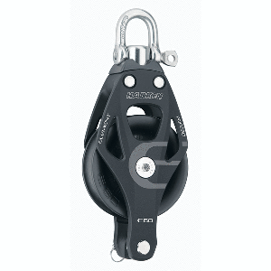 Harken 60mm Single Aluminum Element Block w/Swivel &amp; Becket - 6261