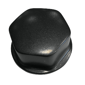Schmitt Marine Faux Center Nut Black w/1/2" &amp; 5/8" M12 Base f/Cast Steering Wheels - CAP030B