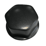 Schmitt Marine Faux Center Nut Black w/1/2" &amp; 5/8" M12 Base f/Cast Steering Wheels - CAP030B