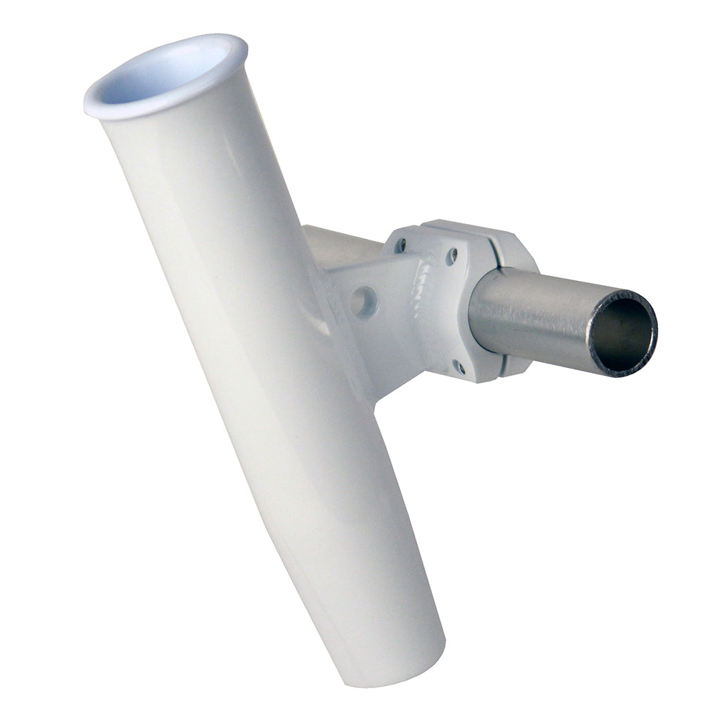 Soporte de varilla con abrazadera horizontal de aluminio CE Smith de 1,66" de diámetro exterior - Recubrimiento de polvo blanco con funda [53721]