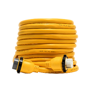 Camco 50 Amp Power Grip Marine Extension Cord - 50' M-Locking/F-Locking Adapter - 55623