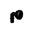 Flow-Rite MA027QLB Qwik-Lok Thru-Hull Fitting, 3/4", Black, Elbow Flanged - image 1