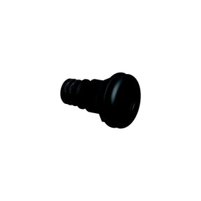 Flow-Rite MA041QLB Qwik-Lok Thru-Hull Fitting, 1-1/8", Black ,Straight Flanged - image 1