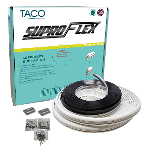 TACO Marine TACO SuproFlex Rub Rail Kit - White with Flex Chrome Insert - 2"H x 29/32"W x 60'L - V11-9990WCM60-2